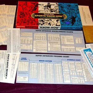 Vintage 1984 Strat-O-Matic Sports Know Game w/ 108 Cards